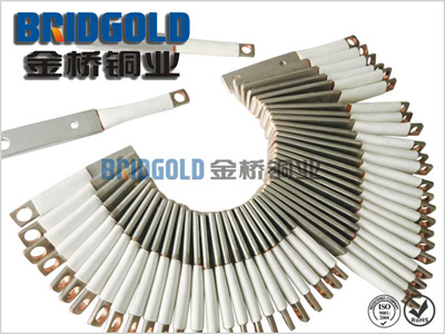 套白色熱縮管銅線軟連接 套白色熱縮管銅線軟連接