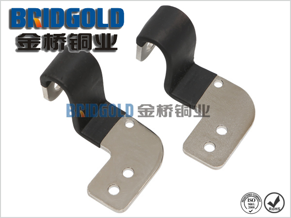 金橋生產(chǎn)的新能源汽車動力電池銅箔軟連接產(chǎn)品,帶絕緣材料