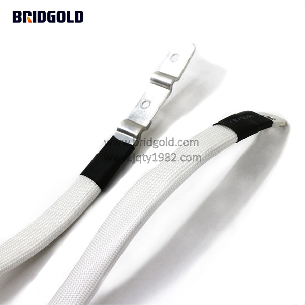 白色玻纖管銅箔軟連接 白色玻纖管銅箔軟連接